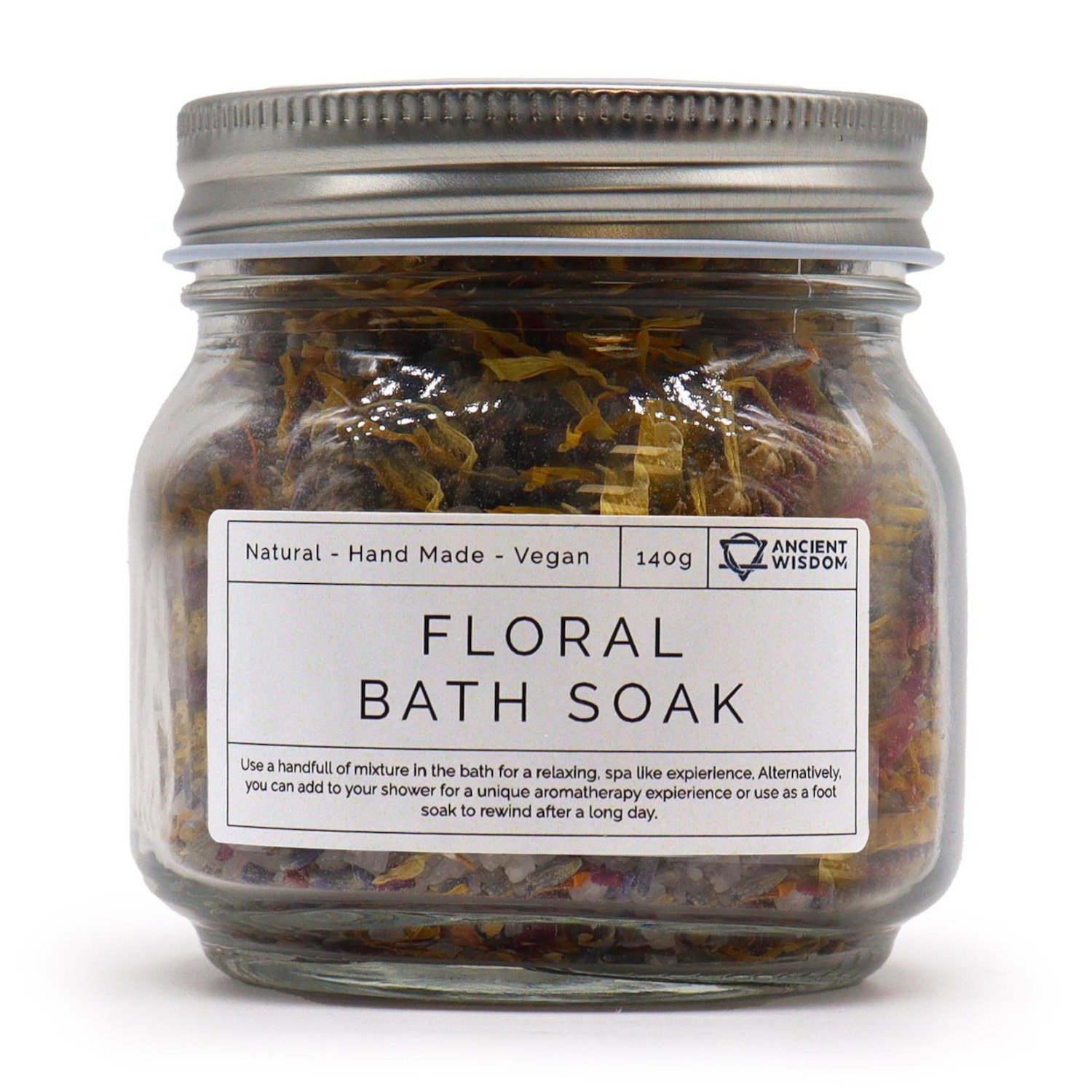 FSB-01 Ancient Wisdom Natural Floral Bath Soak 140g Ancient Wisdom Natural Floral Bath Soak 140g - Image 1