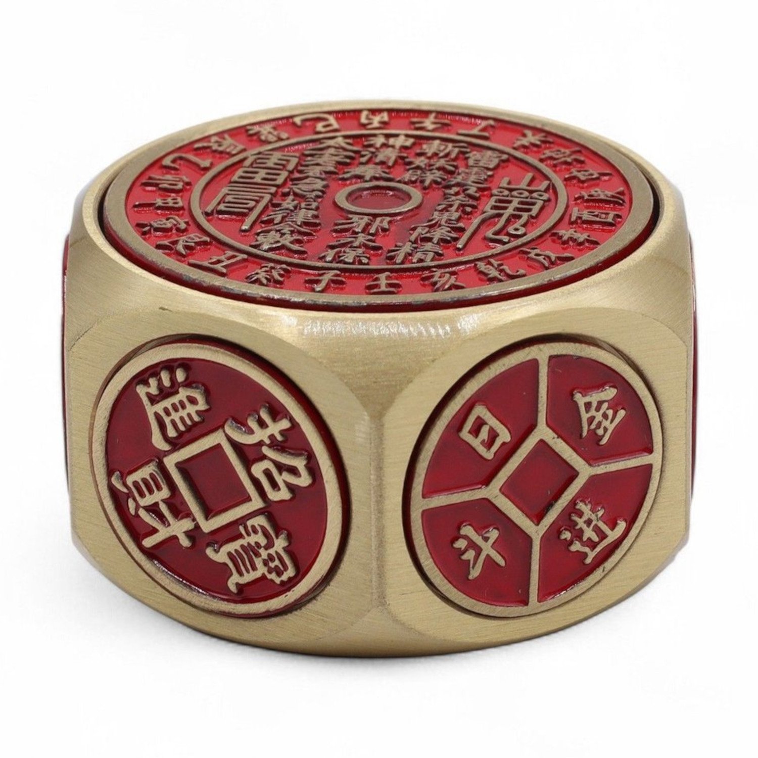 FSFD-08 Ancient Wisdom Feng Shui Fortune - Red Calendar & Coin Dice - Auspicious Date Selector Ancient Wisdom Feng Shui Fortune - Red Calendar & Coin Dice - Auspicious Date Selector - Image 1