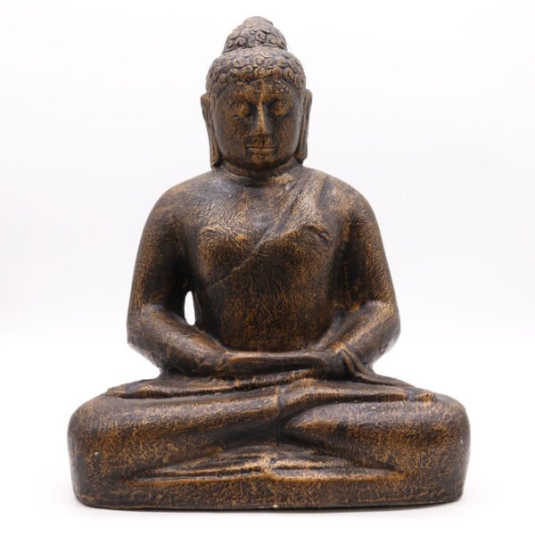 Ancient Wisdom Medium Antique Gold Classic Buddha Statue
