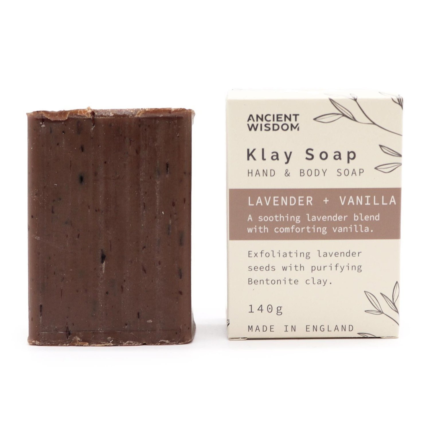 KSoap-01 Ancient Wisdom Klay Soap Lavender & Vanilla Hand & Body Soap Ancient Wisdom Klay Soap Lavender & Vanilla Hand & Body Soap - Image 1