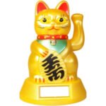 Ancient Wisdom Solar Powered Lucky Waving Money Cat