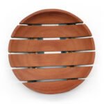 Ancient Wisdom Classic Round Mahogany Wood Soap Dish - Image 4