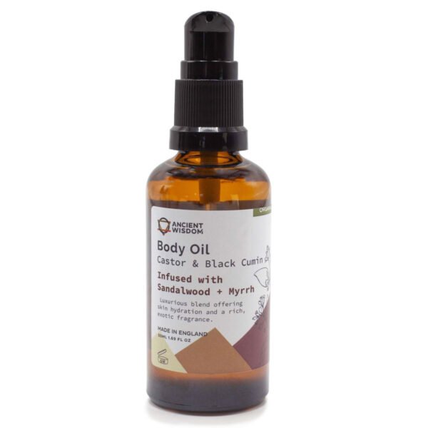 Ancient Wisdom Sandalwood & Myrrh Organic Body Oil 50ml