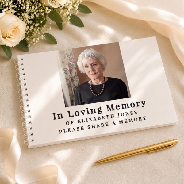 Personalised Any Message Photo Upload Guest Book