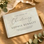 Personalised Any Message Natural Design Guest Book