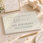 Personalised Any Message Natural Design Guest Book - Image 3