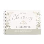 Personalised Any Message Religious Cross Design Guest Book - Image 5