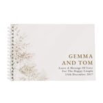 Personalised Any Message Pastel Tree Design Guest Book - Image 6