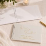 Personalised Any Message Off White Wedding Guest Book - Image 5