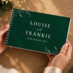 Personalised Botanical Design Evergreen Wedding Guest Book - Image 5