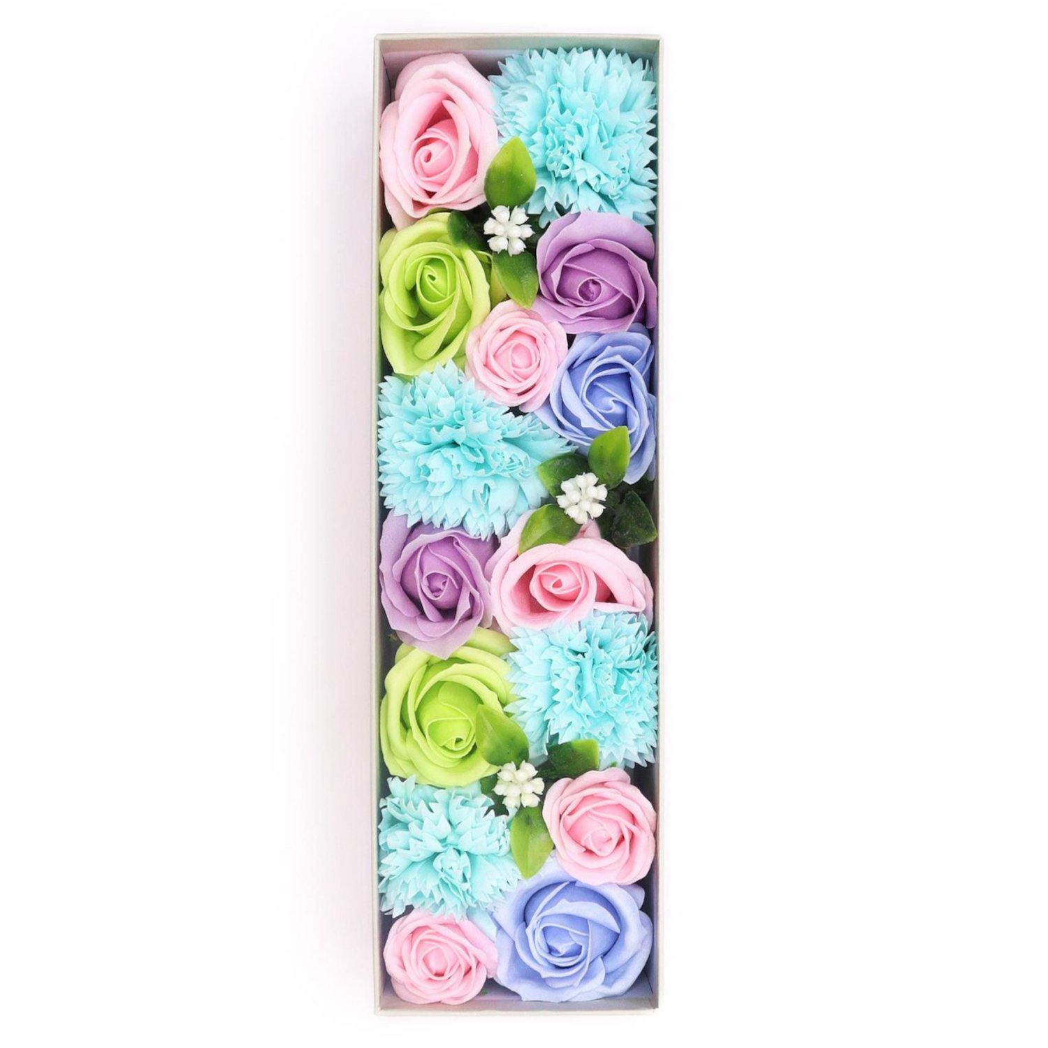 SFBX-15 Ancient Wisdom Soap Baby Blessings Blue Flowers Long Gift Box Ancient Wisdom Soap Baby Blessings Blue Flowers Long Gift Box - Image 1
