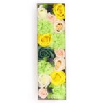 Ancient Wisdom Soap Yellow & Greens Spring Celibrations Flowers Long Gift Box