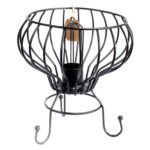Ancient Wisdom Low Black Industrial Iron Lamp
