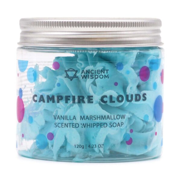 Ancient Wisdom Campfire Clouds Vanilla Marshmallow Whipped Soap 120g