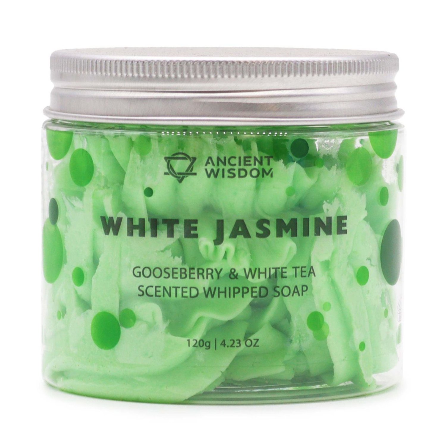 WCS-06 Ancient Wisdom Gooseberry & White Tea Whipped Soap 120g Ancient Wisdom Gooseberry & White Tea Whipped Soap 120g - Image 1