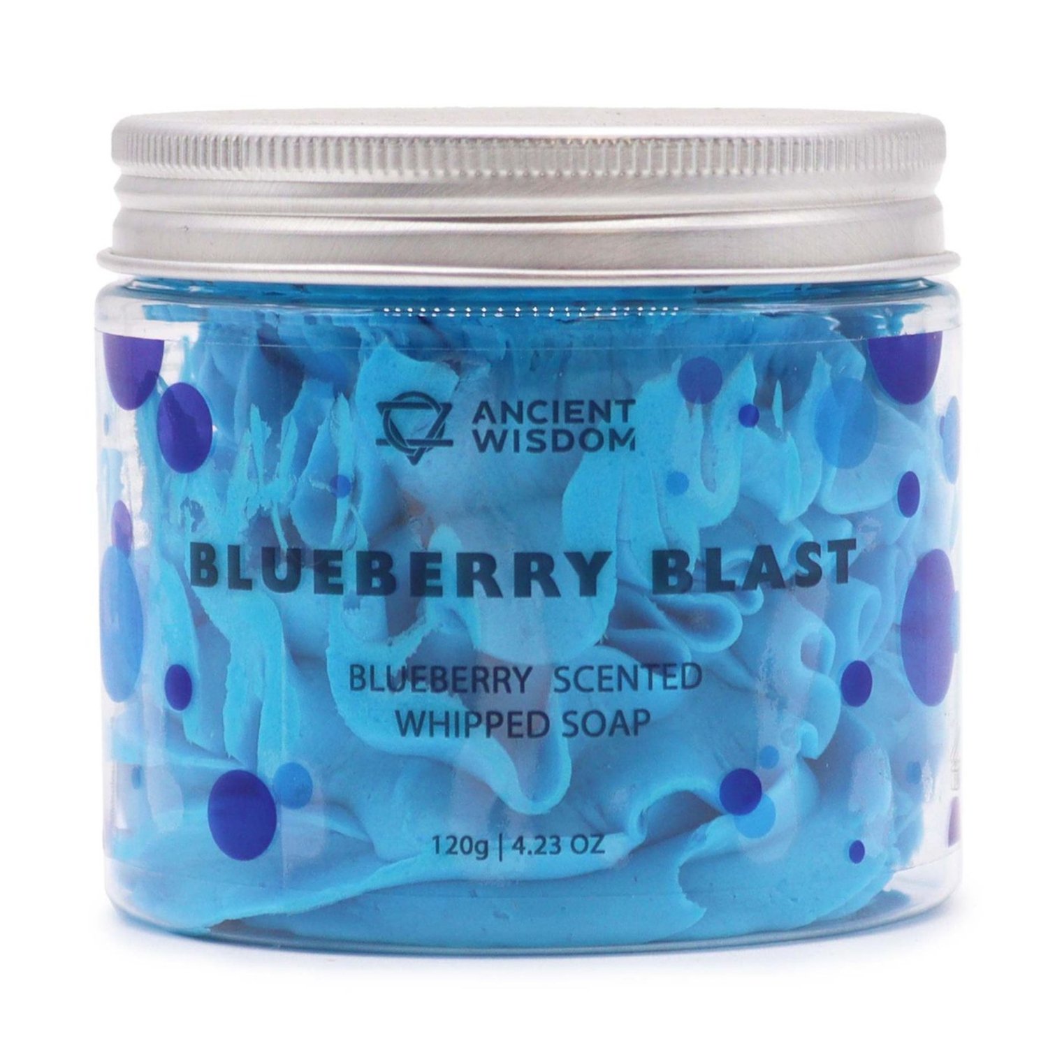 WCS-07 Ancient Wisdom Blueberry Blast Whipped Soap 120g Ancient Wisdom Blueberry Blast Whipped Soap 120g - Image 1