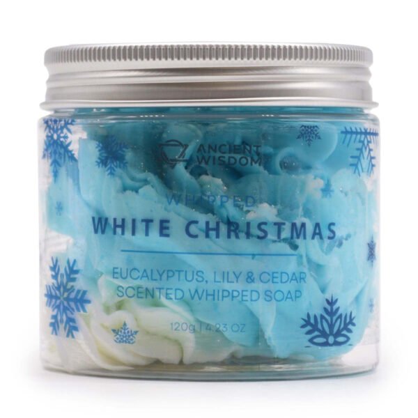 Ancient Wisdom White Christmas Whipped Soap 120g