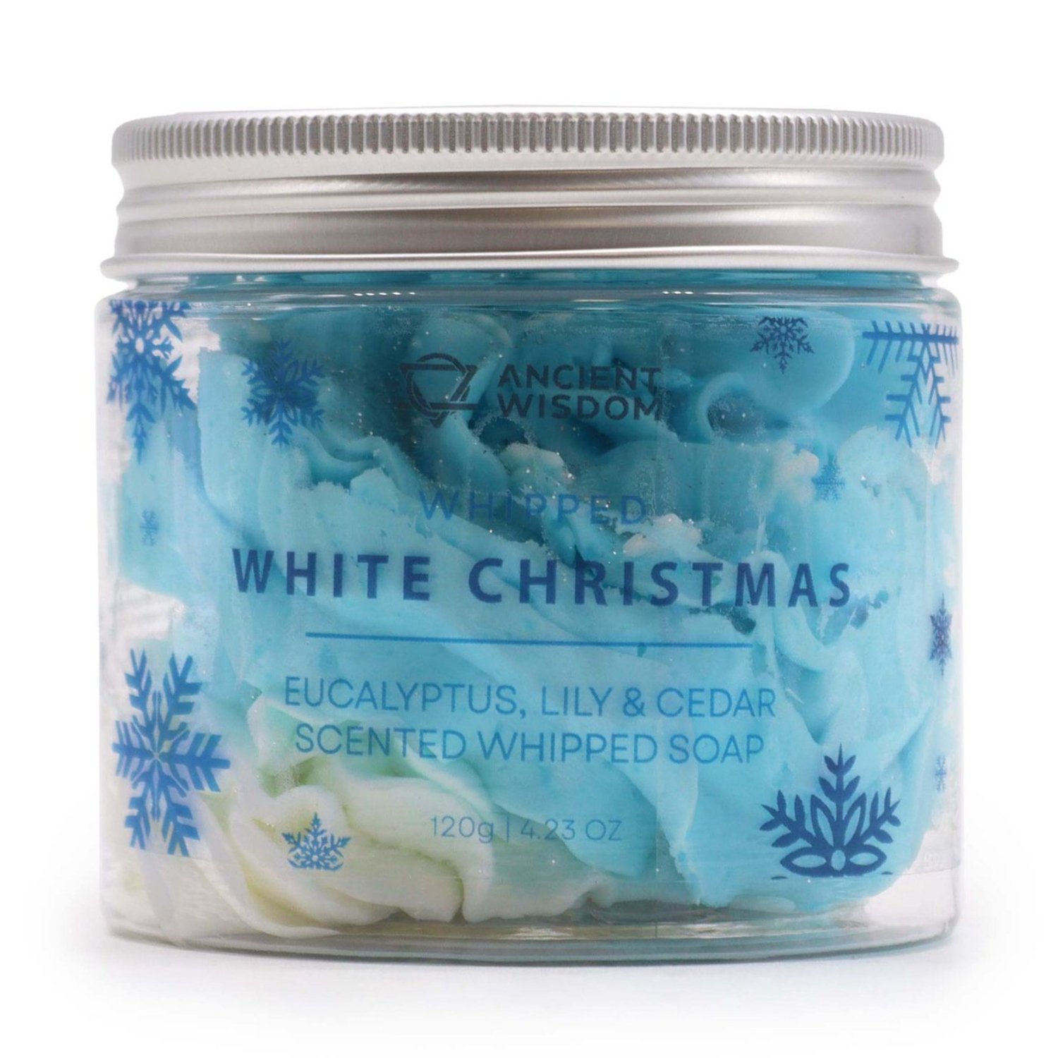 WCS-09 Ancient Wisdom White Christmas Whipped Soap 120g Ancient Wisdom White Christmas Whipped Soap 120g - Image 1