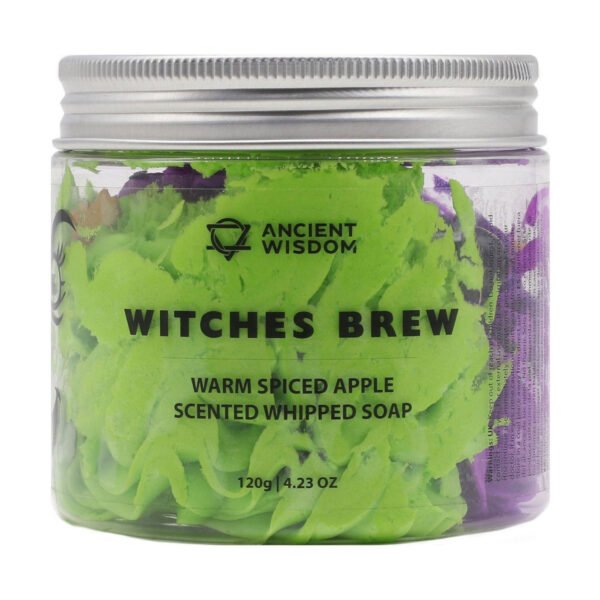 Ancient Wisdom Witches Brew Warm Spiced Apple Scented Whipped Soap 120g