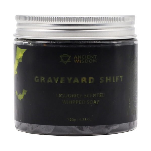 Ancient Wisdom Graveyard Shift Liquorice Scented Whipped Soap 120g