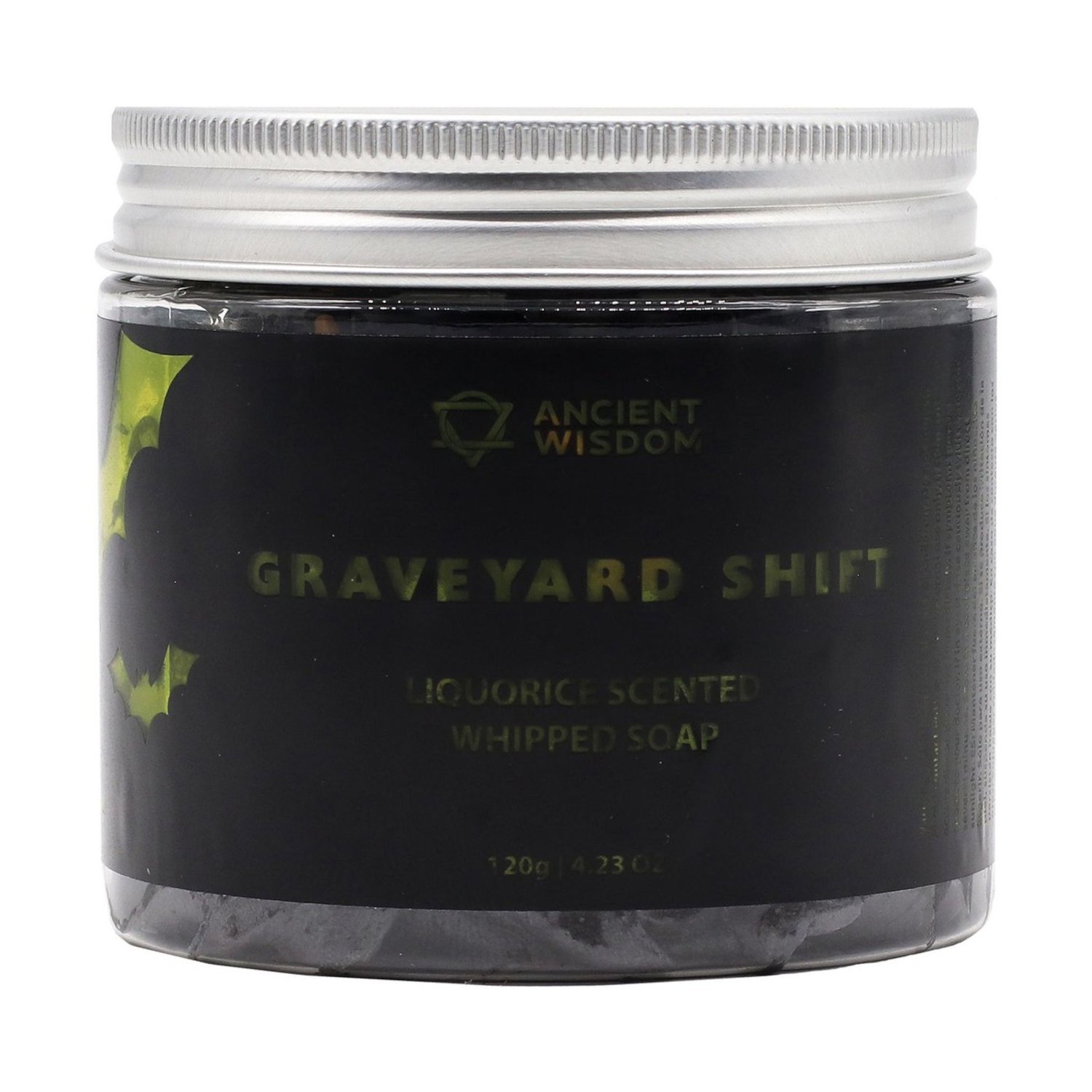 WCS-25 Ancient Wisdom Graveyard Shift Liquorice Scented Whipped Soap 120g Ancient Wisdom Graveyard Shift Liquorice Scented Whipped Soap 120g - Image 1