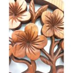 Ancient Wisdom 40cm Tree of Life Frangipani Decorative Wooden Panel - Image 2