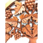 Ancient Wisdom 40cm Tree of Life Grapes Decorative Wooden Panel - Image 2