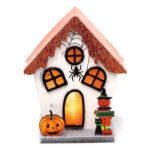 Ancient Wisdom Spooky Spider Pumpkin Witch Halloween House LED Decoration