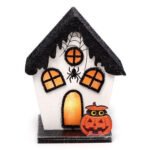 Ancient Wisdom Spooky Spider Pumpkin Halloween House LED Decoration