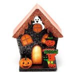 Ancient Wisdom Trick or Treat Pumpkin Halloween House LED Decoration