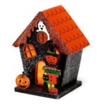 Ancient Wisdom Trick or Treat Pumpkin Halloween House LED Decoration - Image 5