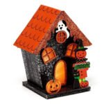 Ancient Wisdom Trick or Treat Pumpkin Halloween House LED Decoration - Image 3
