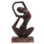 Ancient Wisdom Wooden Yoga Lady Figurine (Revolved Pose) – Antique – Revolve Unwind - Flow & Grow