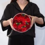 Ancient Wisdom Soap Classic Red Roses Flowers Round Box - Image 2