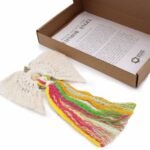 Ancient Wisdom Macrame Indonesian Cotton Rainbow Guardian Angel + Gift Box - Image 2