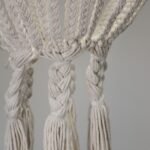 Ancient Wisdom Natural Macrame Large Drop Cotton Chandelier - Image 4