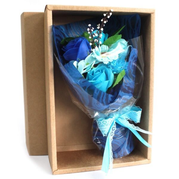 Ancient Wisdom Boxed Hand Soap Blue Flower Bouquet