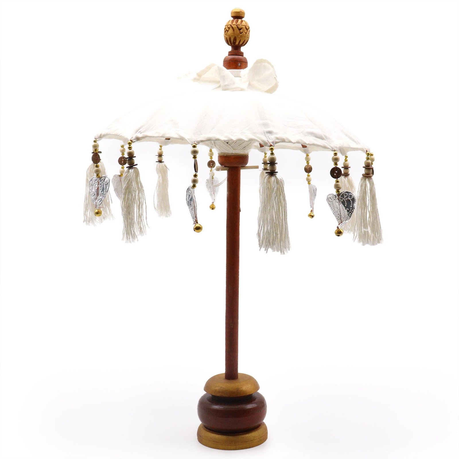 bG9jYWw6Ly9tZWRpYS85SC84Qy82MFIzMEMxRzZSVzM4QzlIL2IyMWU0OGY0LmpwZWc.jpg Ancient Wisdom Natural 40cm Bali Home Decor Canvas Parasol - Image 1