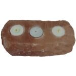 Ancient Wisdom Natural Himalayan Salt 3 Hole Candle Holder