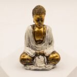 Ancient Wisdom Set of 6 Gold Mini Buddha Statues (Assorted Colours) - Image 3