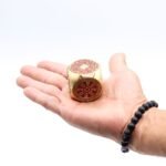 Ancient Wisdom Feng Shui Fortune - Red & Brass Prosperity Cube - Flat - Image 2