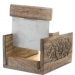 Ancient Wisdom Carved Mango Wood Cutter For Soap Loaves - Image 2