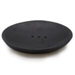 Ancient Wisdom Black Oval Marble Soap Dish