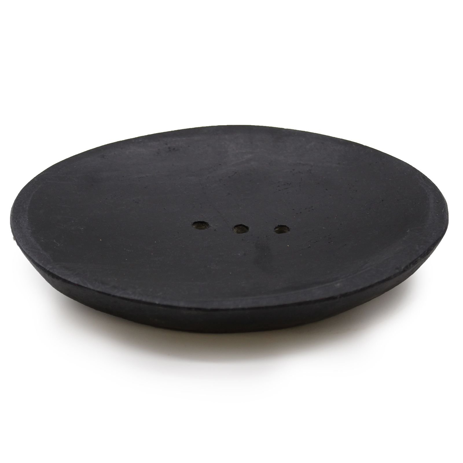 bG9jYWw6Ly9tZWRpYS85SC9DRC82MFIzMEMxRzZSVjNDRDlILzY2MzgzN2VlLmpwZWc.jpg Ancient Wisdom Black Oval Marble Soap Dish - Image 1