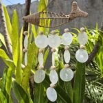 Ancient Wisdom String Fish & Natural Copis Drop Wind Chime - Image 3