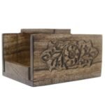Ancient Wisdom Carved Mango Wood Cutter For Soap Loaves - Image 3