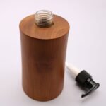 Ancient Wisdom Natural Teakwood Taper Soap Dispenser - Image 3