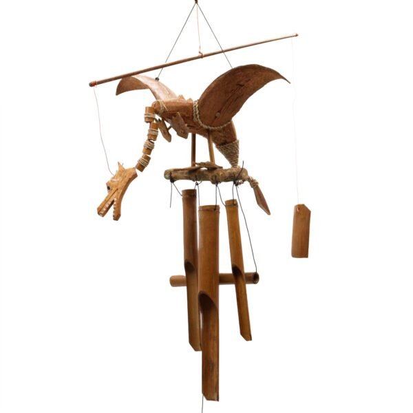 Ancient Wisdom Coconut Dragon Wind Chime