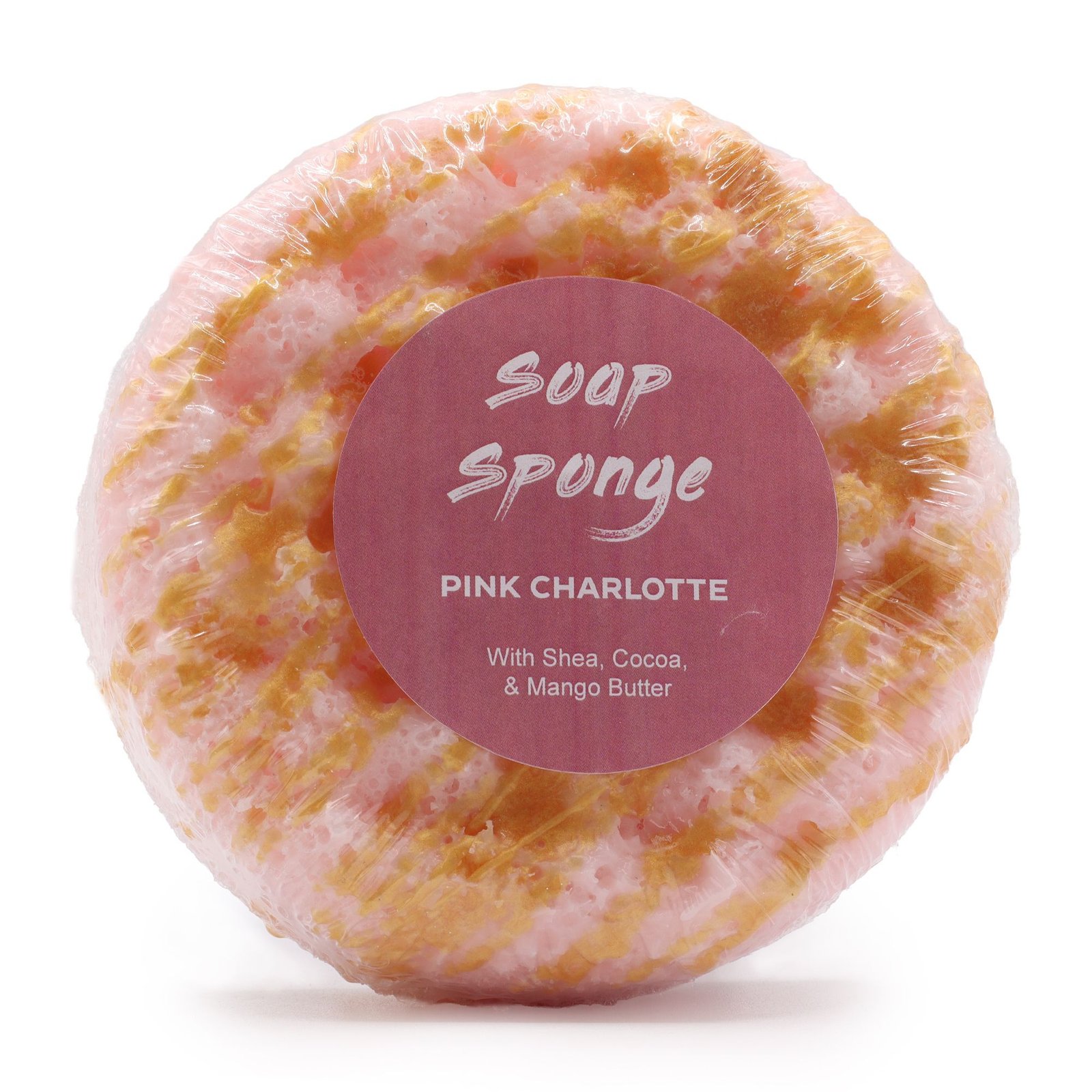 bG9jYWw6Ly9tZWRpYS85Si9HRC82MFIzMEMxSjY4VjNHRDlKLzAzZGJlMmVlLmpwZw.jpg Ancient Wisdom Pink Charlotte Shea Butter Bubble Soap Sponge - Image 1