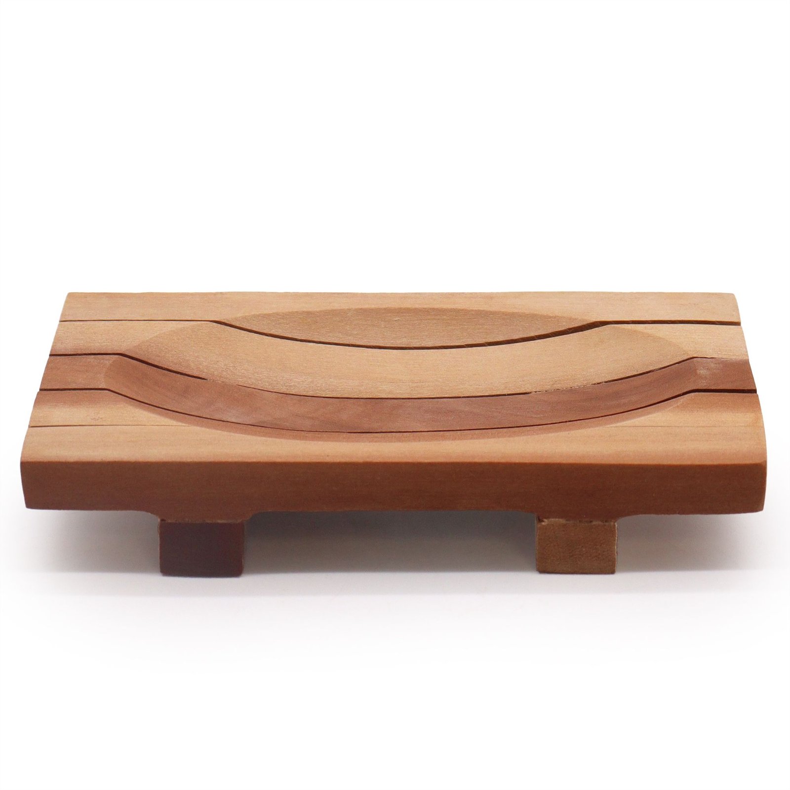 bG9jYWw6Ly9tZWRpYS85Sy82Qy82MFIzMEMxRzZDV0s2QzlLLzNjNTVhMjBiLmpwZWc.jpg Ancient Wisdom Grid Drainer Design Classic Mahogany Wood Soap Dish - Image 1